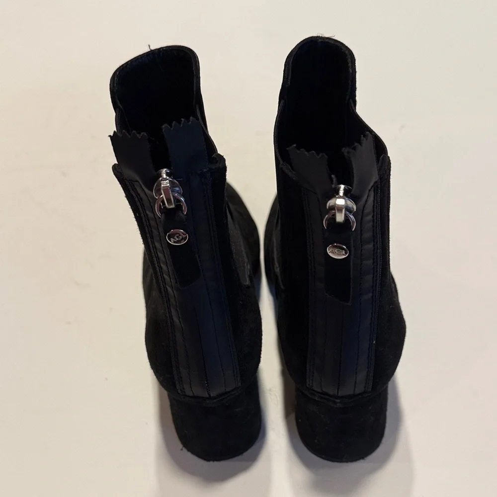AGL Black Suede Ankle Boots